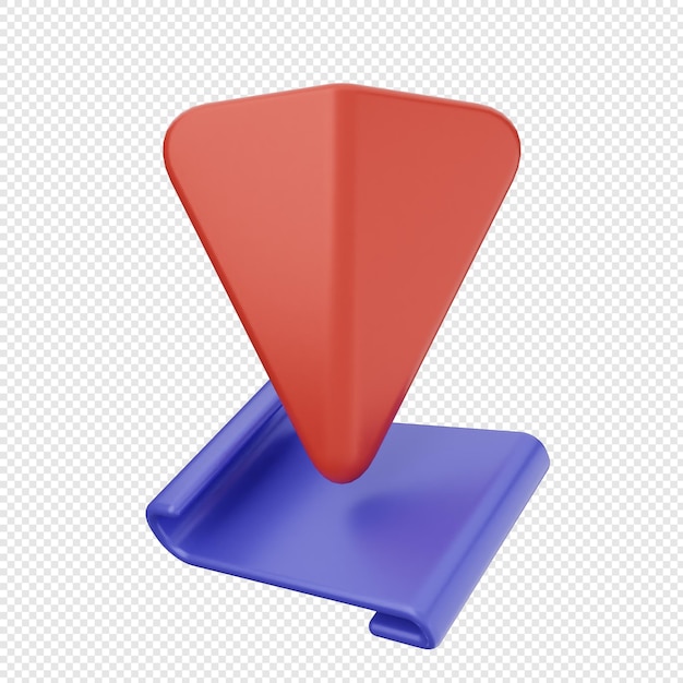 Marque de localisation 3D navigation par gps