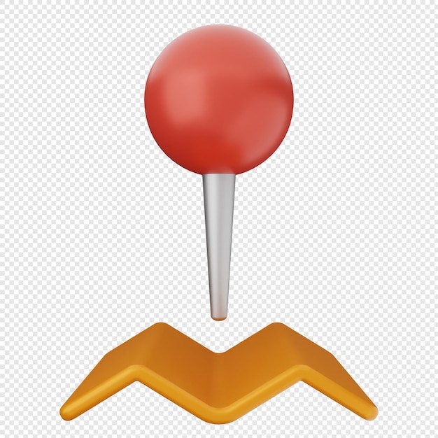 Marque de localisation 3D navigation par gps