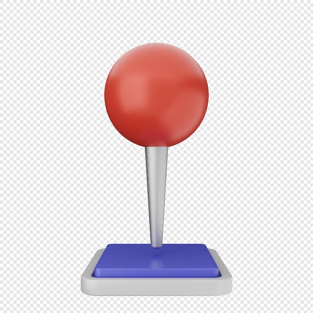 Marque de localisation 3D pin carte GPS