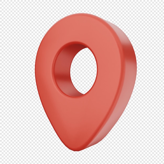 Marque de localisation 3D pin carte GPS