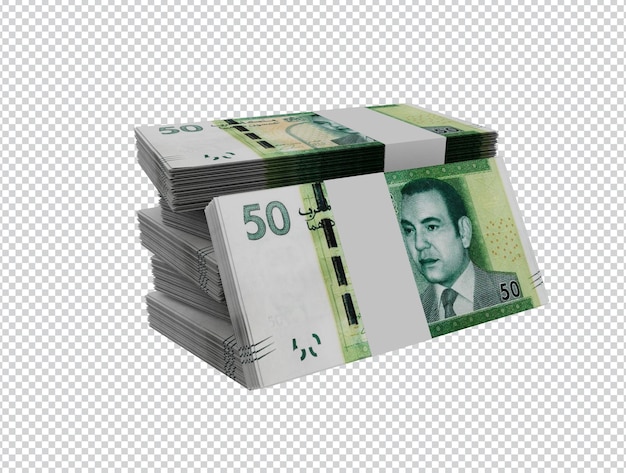 Marruecos dinero 50 dirhams dinero paquetes