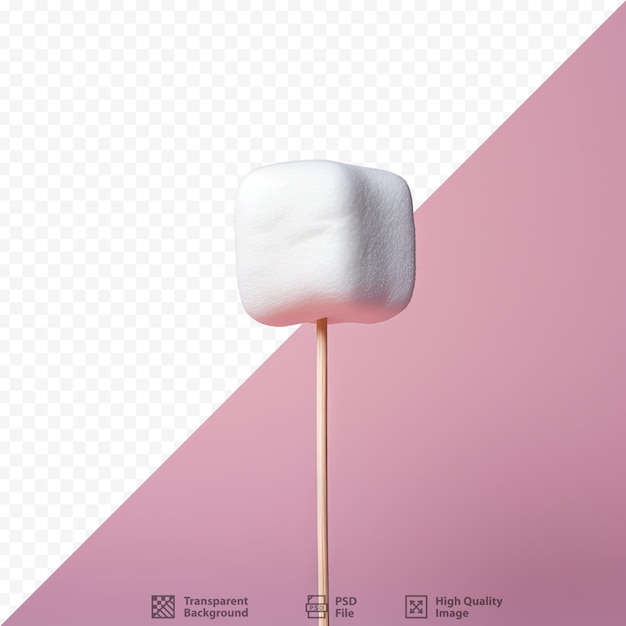 Marshmallow em um palito escuro