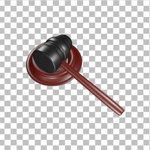 martello da tribunale 3d