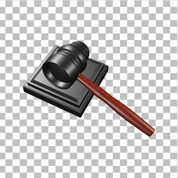 martello da tribunale 3d