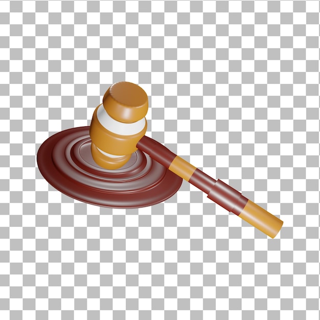 martello da tribunale 3d