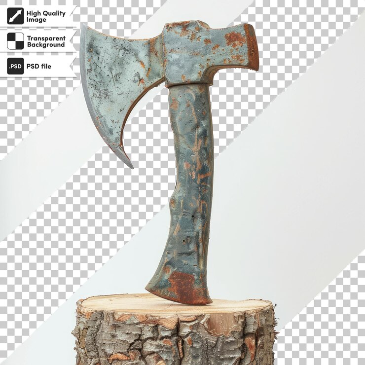 PSD un martillo hecho de madera con la palabra martillo en él