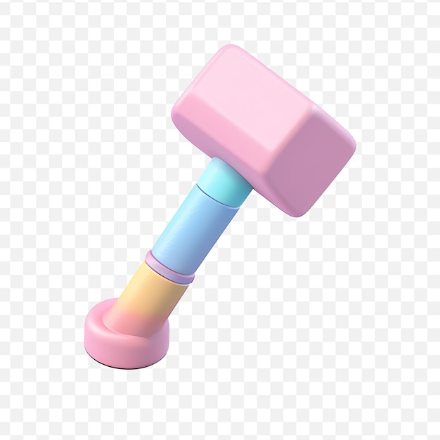 Un martillo de juguete que tiene un color rosa y azul en él cartoon hd png descargar