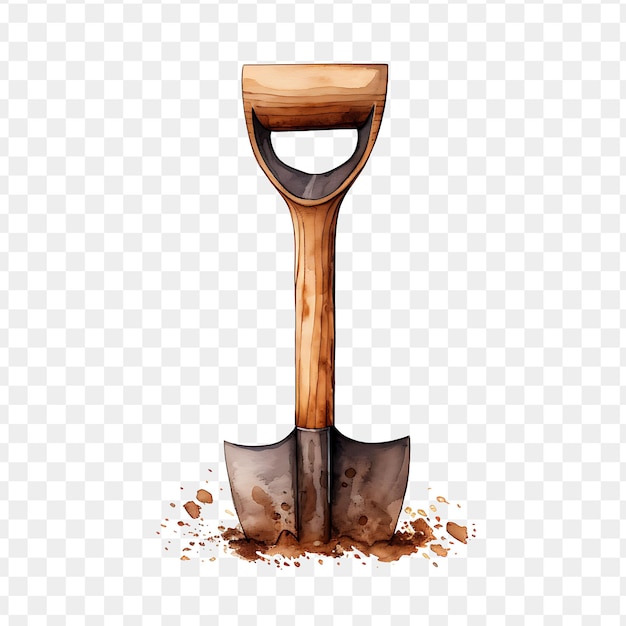 PSD un martillo con un mango de madera y un agujero en él