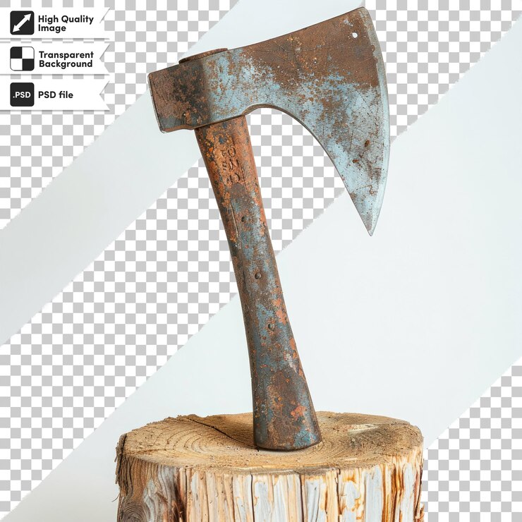 PSD un martillo viejo con un mango de madera en él