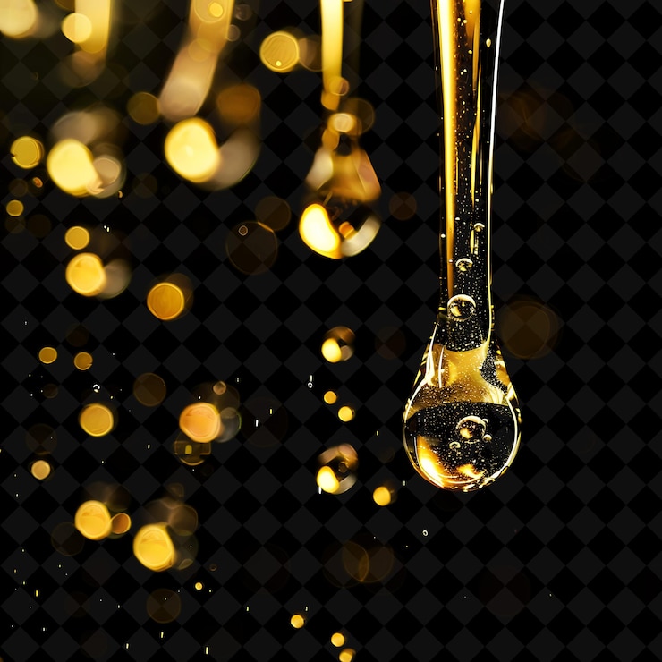 PSD marula oil drip mit ölblasen öl ist li png kreativer neon-effekt y2k-kollektionen