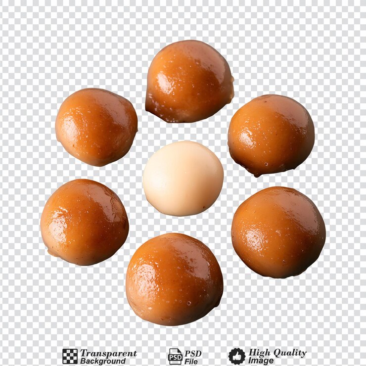 PSD marzipan aislado sobre un fondo transparente