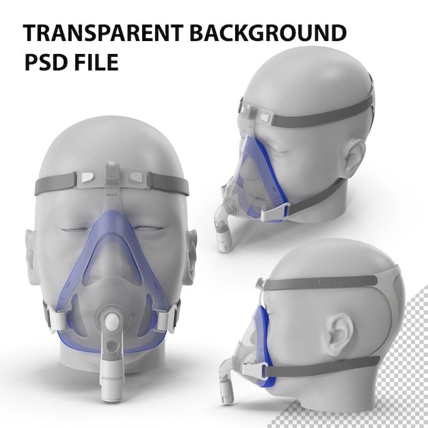 PSD máscara cpap png