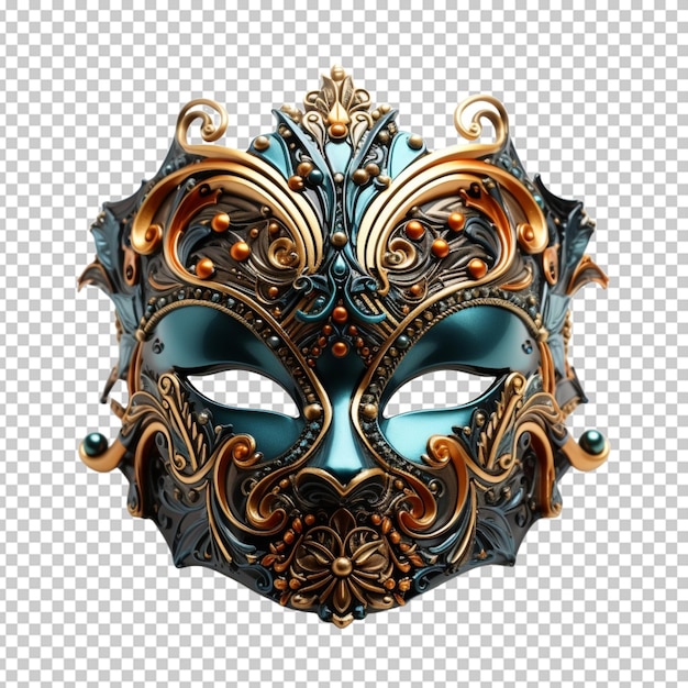 PSD máscara de mardi gras 3d renderizado en png psd