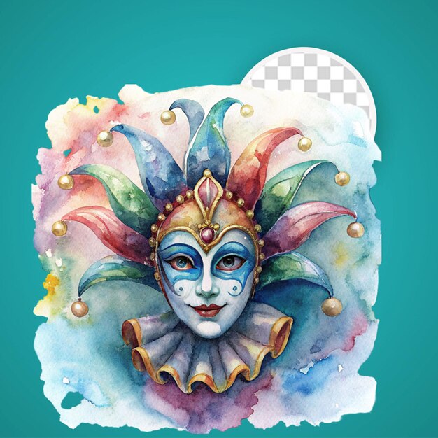 PSD máscara mardi gras 3d renderizado png psd