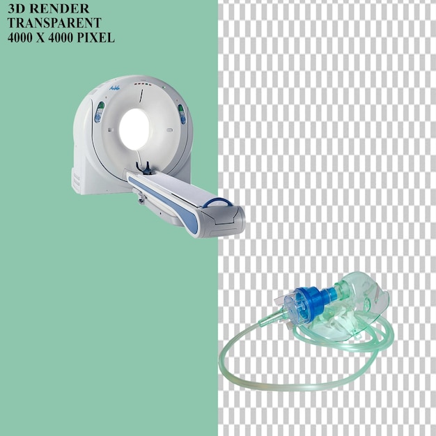 PSD máscara de oxígeno tanque de oxígen tomografía computarizada médica