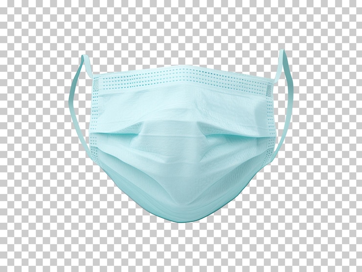 PSD máscara quirúrgica aislada en un fondo transparente png psd