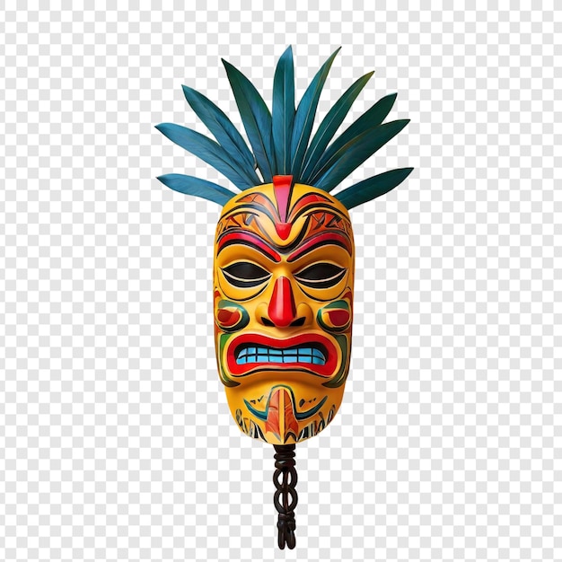 Las máscaras de tiki png aisladas en fondo transparente psd