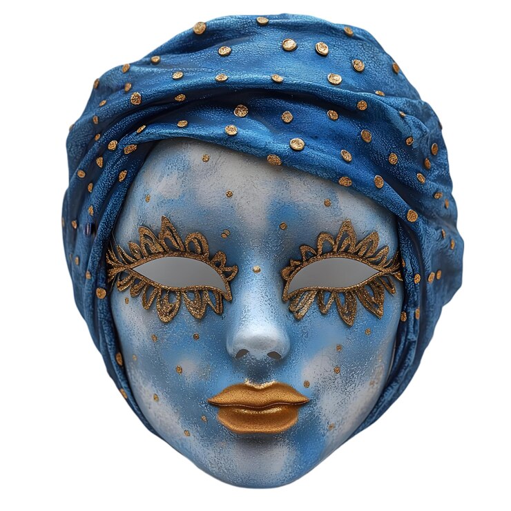 PSD maschera blu veneziana