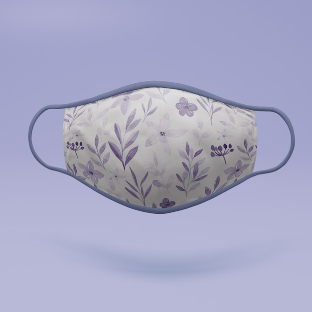 Maschera fatta a mano con il concetto di mock-up