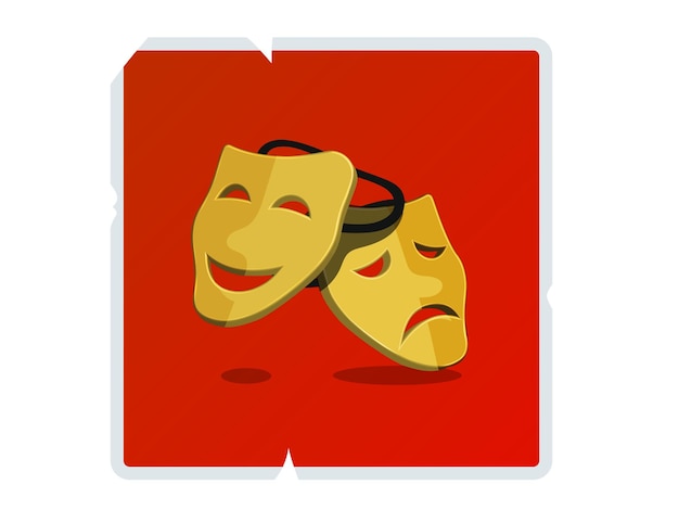 Maschere di commedia e tragedia