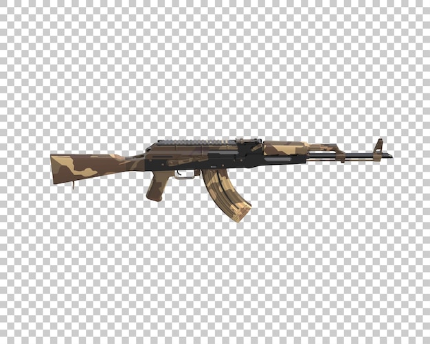 Maschinengewehr isoliert auf dem Hintergrund 3D-Rendering-Illustration