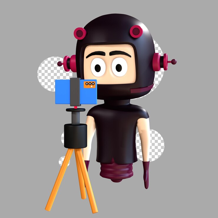 PSD mascota de personaje de objeto 3d 08