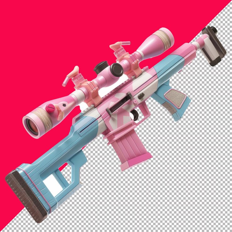PSD la mascota del rifle francotirador con fondo transparente png psd