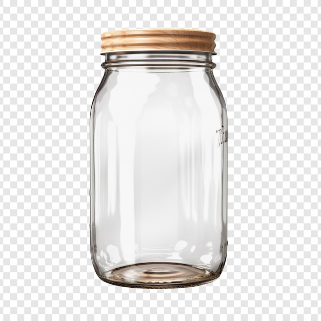 PSD mason jar bottle isolado em fundo transparente