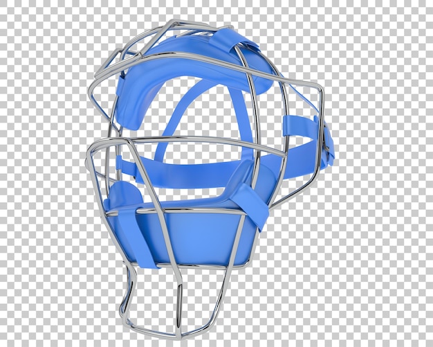 PSD masque de baseball isolé sur fond transparent illustration de rendu 3d