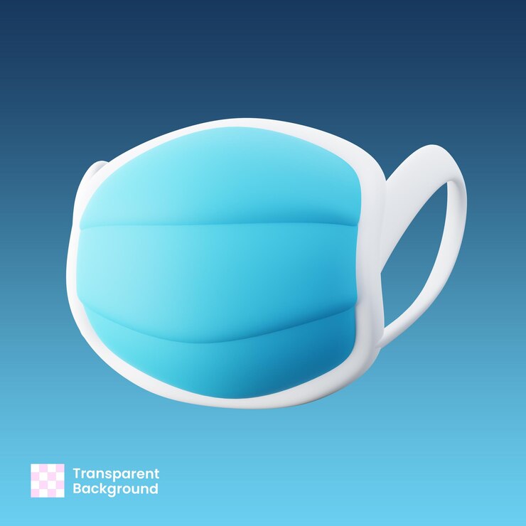 PSD masque d'hôpital 3d