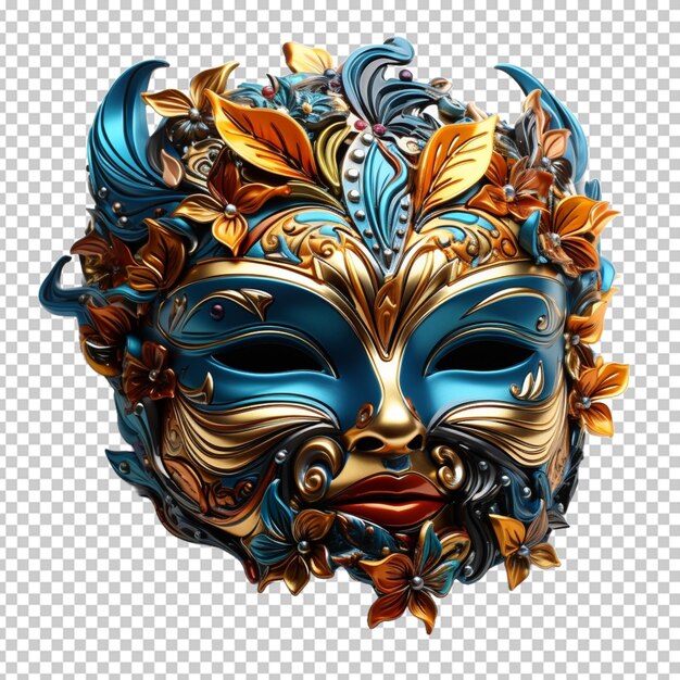 PSD le masque mardi gras 3d rendu png psd