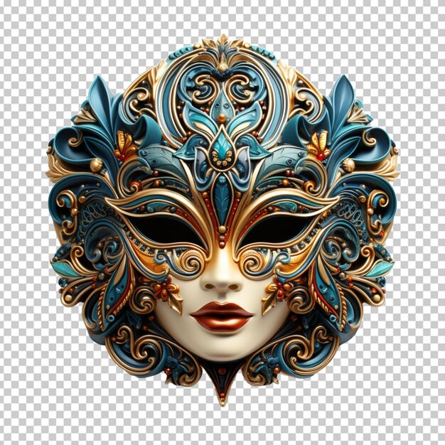 PSD le masque mardi gras 3d rendu png psd