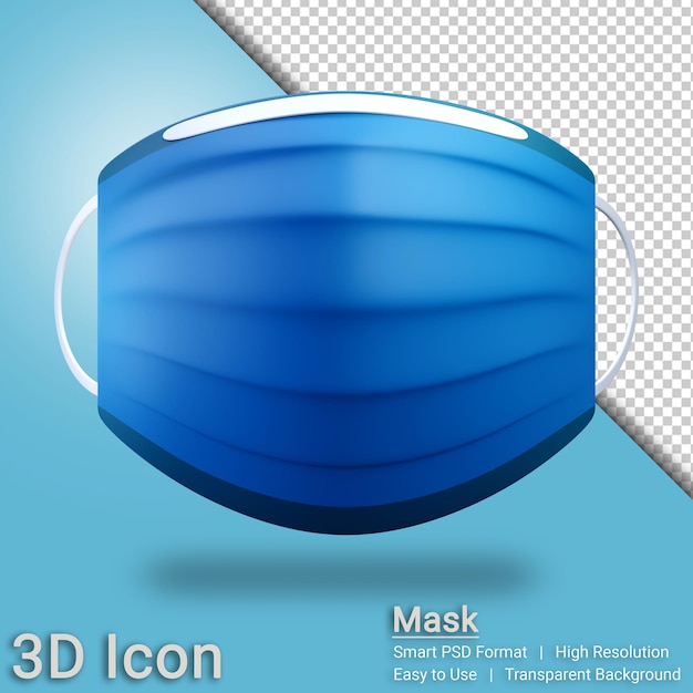 Masque De Médecine Icône 3d Avec Fond Transparent