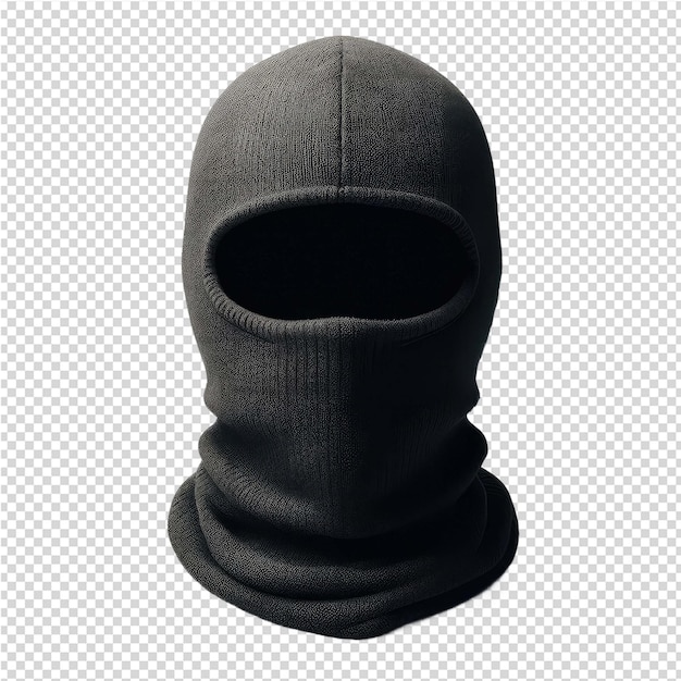 PSD un masque noir avec un chapeau noir dessus qui dit masque