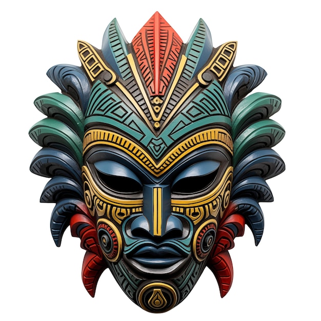 PSD masque tribal africain clipart