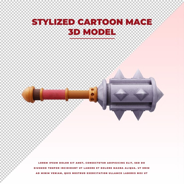 PSD masse de dessin animé stylisé