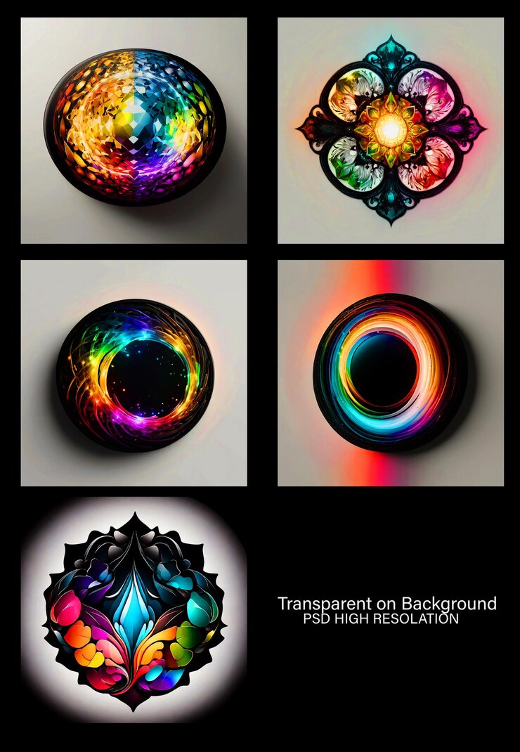 PSD material criativo simples papel de parede de fundo arte de luz design textura cor de bandeira em fundo transparente