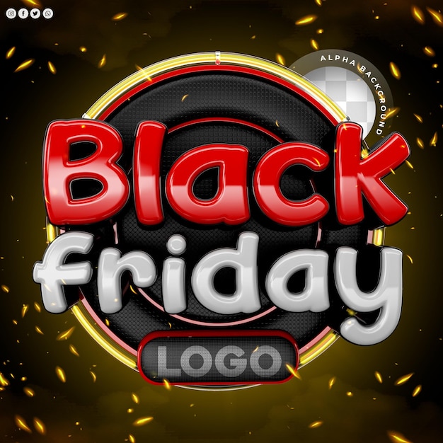 PSD material editável black friday oferece promoções e descontos mídias sociais