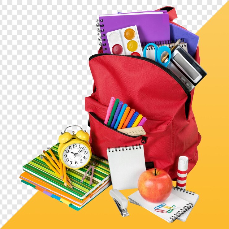 PSD material escolar de volta às aulas