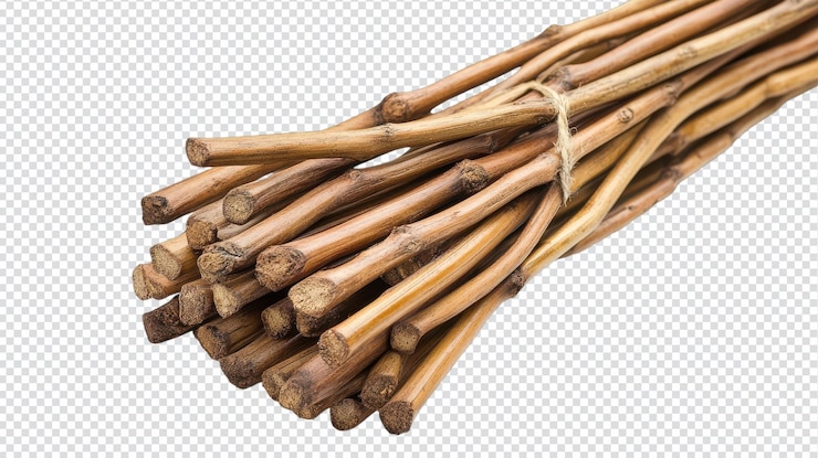PSD material de ratán aislado de alta calidad para proyectos de diseño creativo y aplicaciones ecológicas