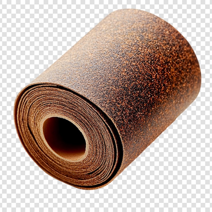 PSD matériel d'artisanat à texture de feuilles de liège brun laminé