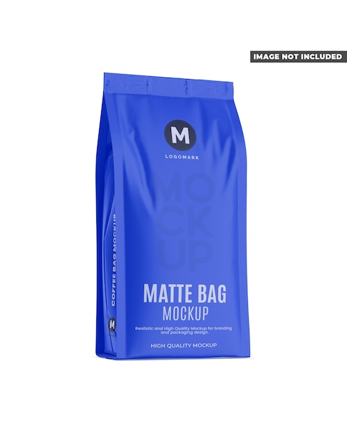 Matte Kaffeebeutel-Attrappe
