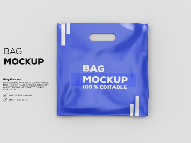 Matte shopping bag mockup