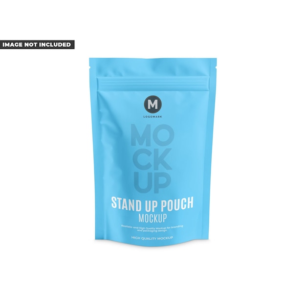 PSD matte stand up pouch mckup