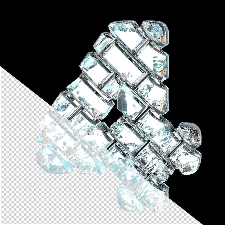 PSD mattone di ghiaccio diagonale numero 4