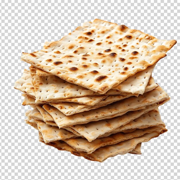 Matzos de la Pascua aislados sobre un fondo blanco