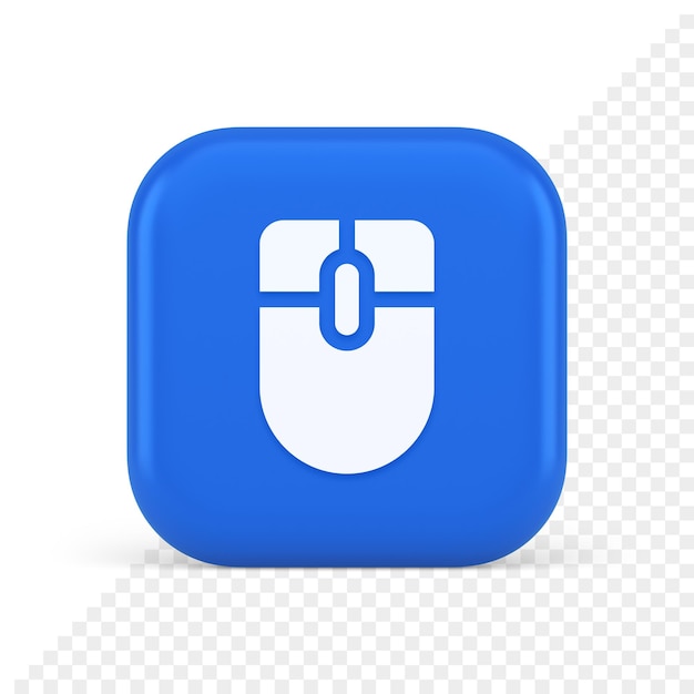 Maus-Computer-Scrollgerät-Cursor-Taste Klick-Steuerung Cyberspace-Schnittstelle 3D-Symbol