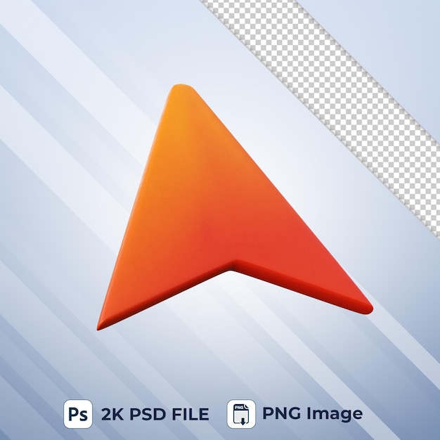 Mauszeiger 3D-Symbol