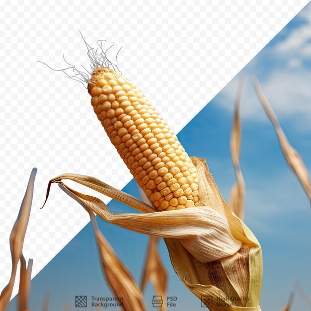 PSD mazorca de maíz contra el cielo
