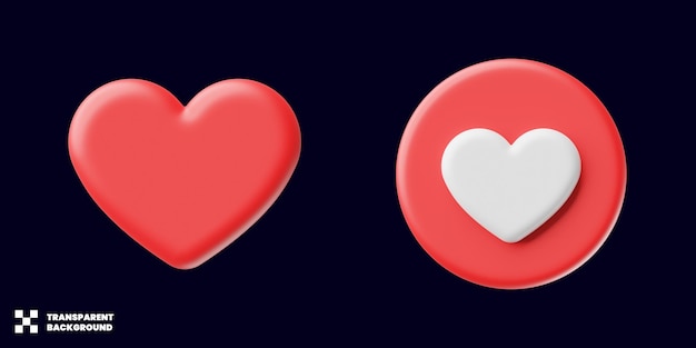 Me encanta la colección de iconos en 3D Render minimalista